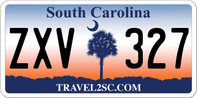 SC license plate ZXV327
