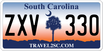 SC license plate ZXV330