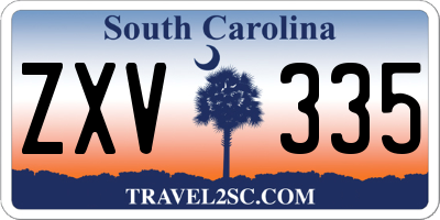 SC license plate ZXV335