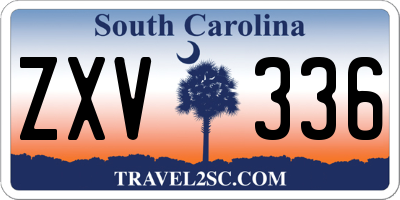SC license plate ZXV336