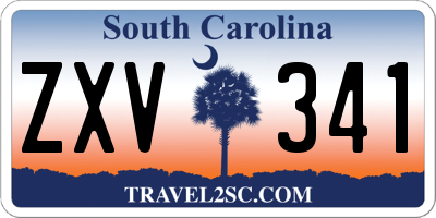 SC license plate ZXV341