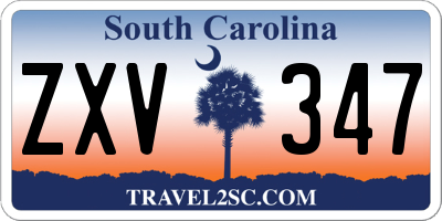 SC license plate ZXV347