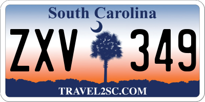 SC license plate ZXV349