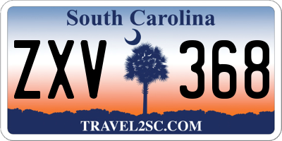 SC license plate ZXV368
