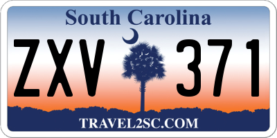 SC license plate ZXV371