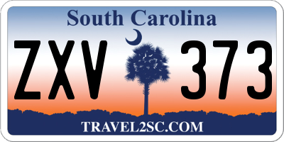 SC license plate ZXV373