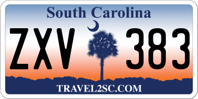 SC license plate ZXV383
