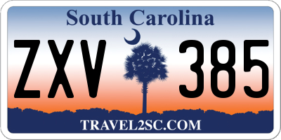 SC license plate ZXV385