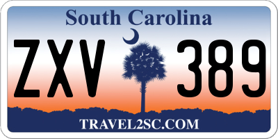 SC license plate ZXV389