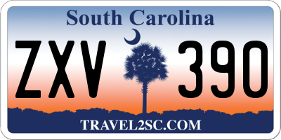 SC license plate ZXV390
