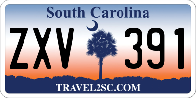 SC license plate ZXV391