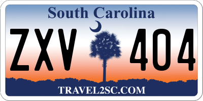 SC license plate ZXV404