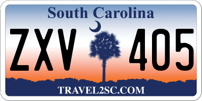 SC license plate ZXV405