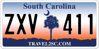 SC license plate ZXV411