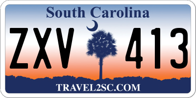 SC license plate ZXV413