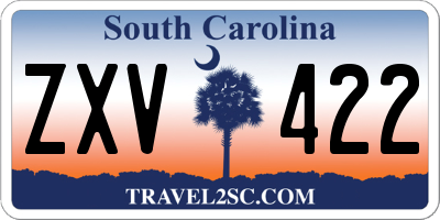 SC license plate ZXV422