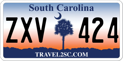 SC license plate ZXV424