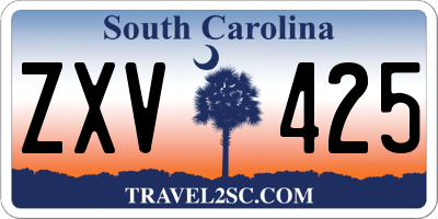 SC license plate ZXV425