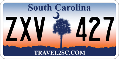SC license plate ZXV427