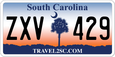 SC license plate ZXV429
