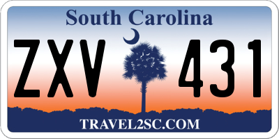SC license plate ZXV431