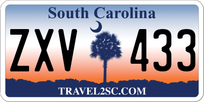 SC license plate ZXV433