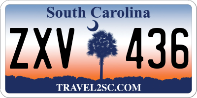 SC license plate ZXV436