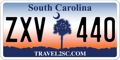 SC license plate ZXV440