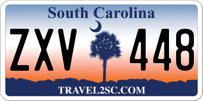 SC license plate ZXV448