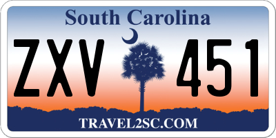 SC license plate ZXV451