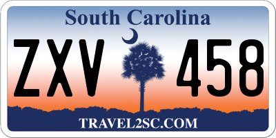 SC license plate ZXV458