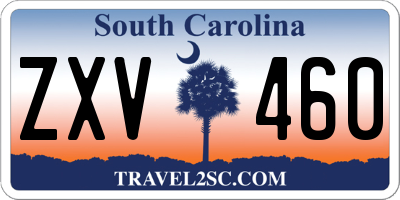 SC license plate ZXV460