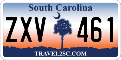 SC license plate ZXV461