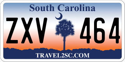 SC license plate ZXV464
