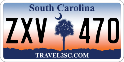 SC license plate ZXV470