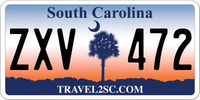 SC license plate ZXV472