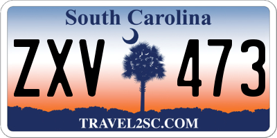 SC license plate ZXV473
