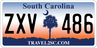 SC license plate ZXV486