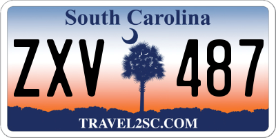 SC license plate ZXV487