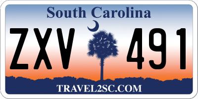 SC license plate ZXV491
