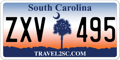 SC license plate ZXV495
