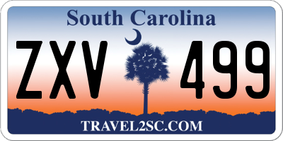 SC license plate ZXV499