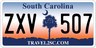 SC license plate ZXV507