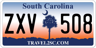 SC license plate ZXV508
