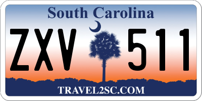 SC license plate ZXV511
