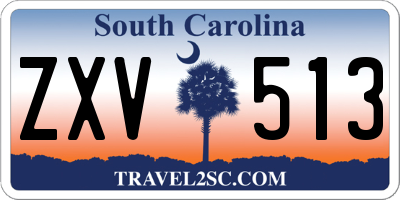 SC license plate ZXV513
