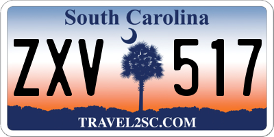 SC license plate ZXV517