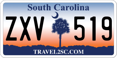 SC license plate ZXV519
