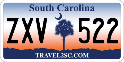 SC license plate ZXV522
