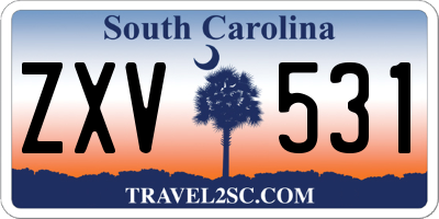 SC license plate ZXV531